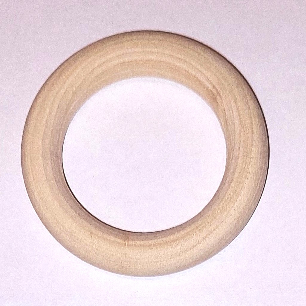 Kroužek na záclony - dřevěný 10 ks